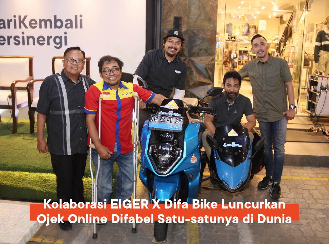 Ojek Online Difabel Satu-satunya di Dunia, Kolaborasi EIGER dan Difa ...